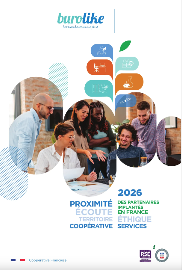 pochette du catalogue Burolike édition 2026.